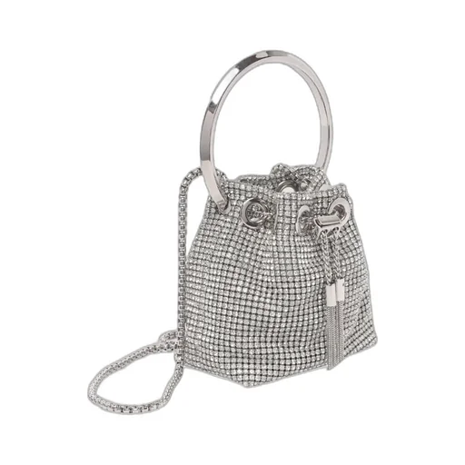 Jimmy Choo Embellished Drawstring Bucket Bag