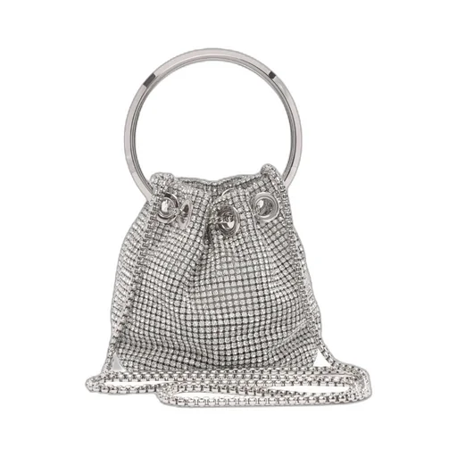 Jimmy Choo Embellished Drawstring Bucket Bag