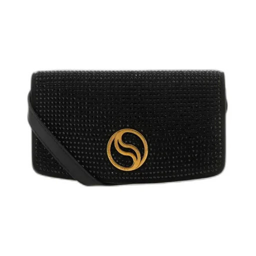 Stella Mccartney Rhinestones-Embellished S-Wave Mini Wallet