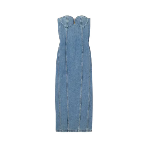 Denim Mid-Length Dress