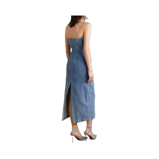 Denim Mid-Length Dress