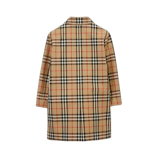 Burberry Kids Checked Single-Breasted Coat