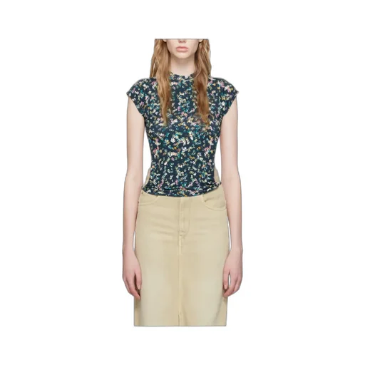 Pattern Backless T-Shirt