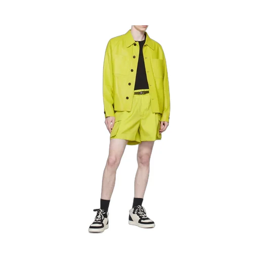 Wool Gabardine Shorts