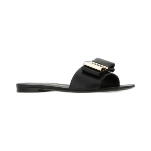 Salvatore Ferragamo Double-Bow Slider