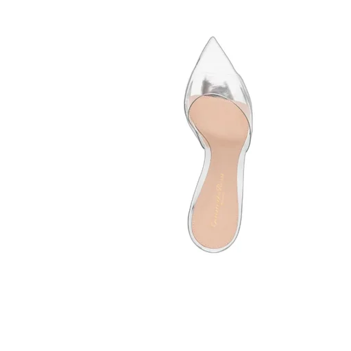 Elle Metal-Sensitive Pointed High-Heeled Sandals