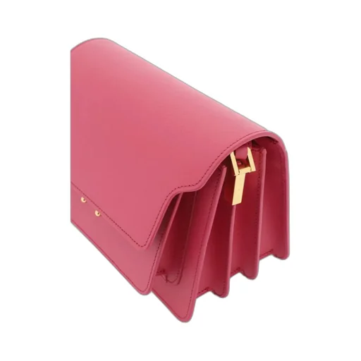 Marni Trunk Foldover Top Medium Shoulder Bag