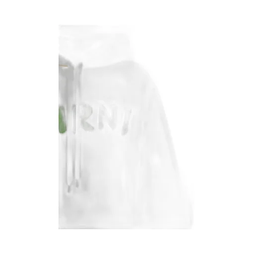 Marni Logo Printed Drawstring Hoodie
