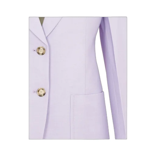 Victoria Beckham Single-Breasted Straight Hem Blazer