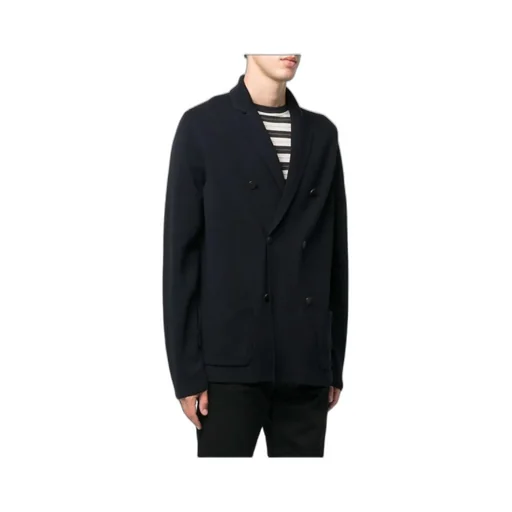 Double-Breasted Merino Wool Cardigan