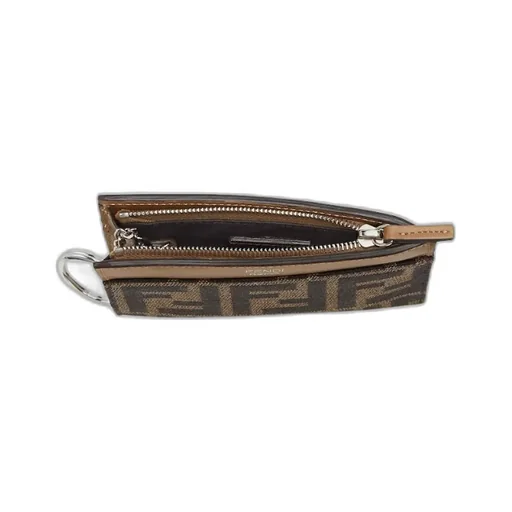 Brown Fabric Key Case