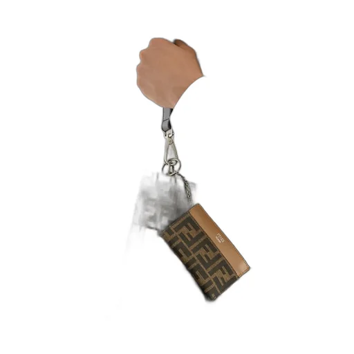 Brown Fabric Key Case