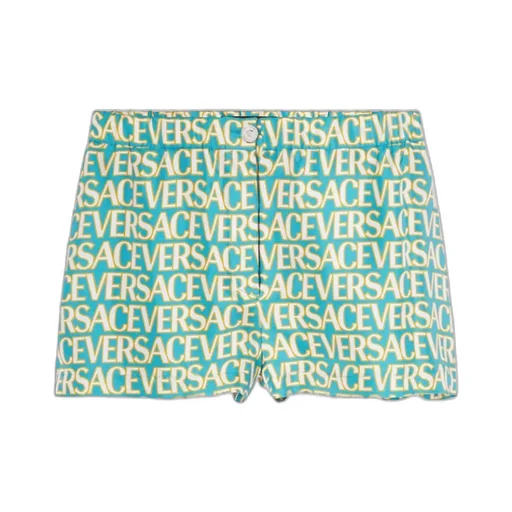 Versace Allover Logo-Printed Shorts
