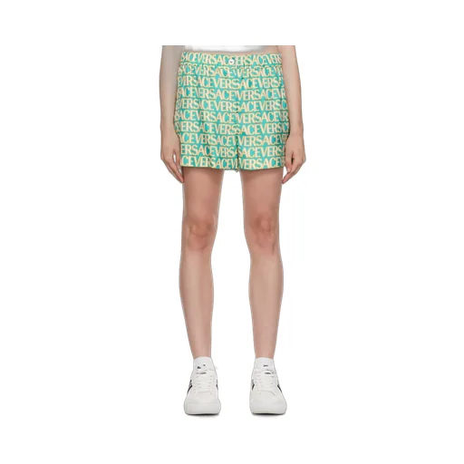 Versace Allover Logo-Printed Shorts