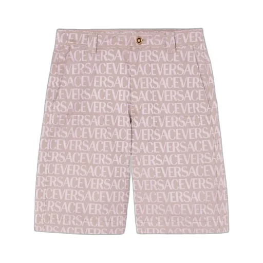 Versace Versace Allover-Jacquard High-Waist Bermuda Shorts