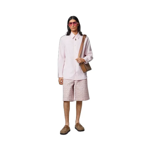 Versace Versace Allover-Jacquard High-Waist Bermuda Shorts