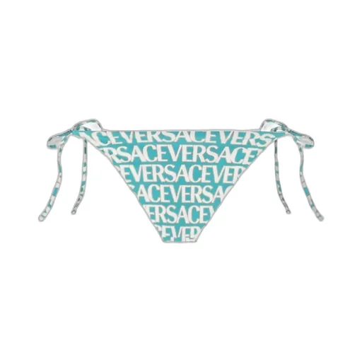 Versace Allover Logo-Printed Swimsuit Bottoms