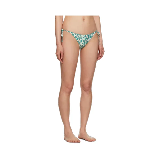 Versace Allover Logo-Printed Swimsuit Bottoms