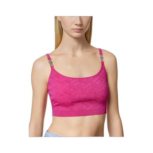Versace La Greca Medusa Knitted Crop Sleeveless Top