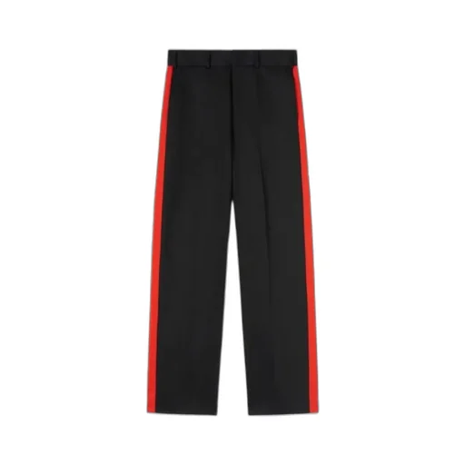 X Haas F1 Racing Stripe-Detail Straight-Leg Trousers