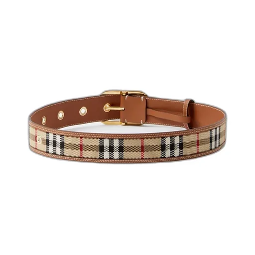 Burberry Checked Pattern Buckle Belt