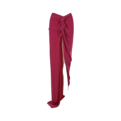 Rick Owens High-Waist Asymmetric Maxi Skirt