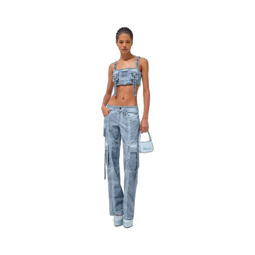 Low-Rise Cargo Jeans