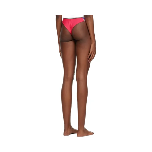 Versace Greca-Pattern Printed Thong Bikini Bottoms