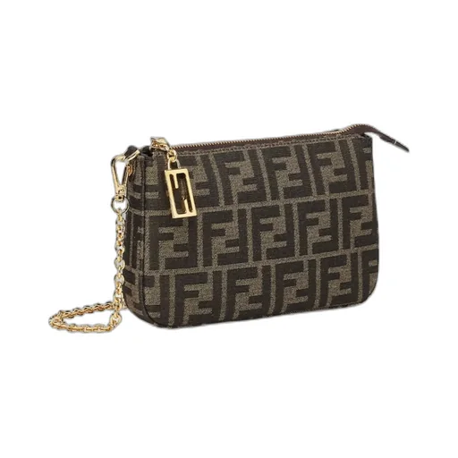 Fendi Logo Detailed Zipped Shoulder Bag