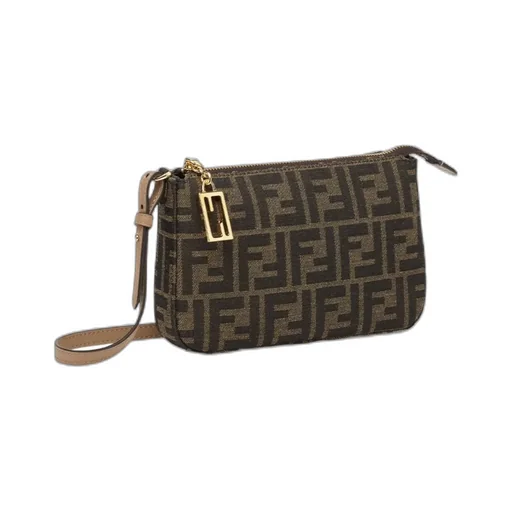 Fendi Logo Detailed Zipped Shoulder Bag
