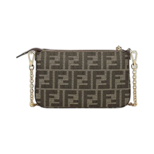 Fendi Logo Detailed Zipped Shoulder Bag