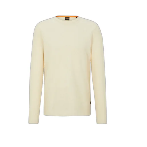 Textured-Finish Round-Neck Jumper