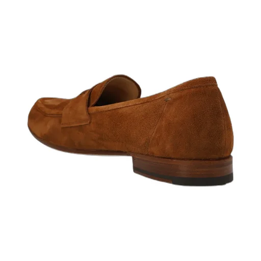 Round-Toe Suede Loafers