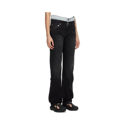 Mid-Rise Straight-Leg Jeans