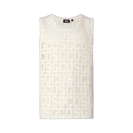 Gcds Monogram Macramé Crewneck Tank Top