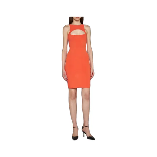 Dsquared2 Cut-Out Detailed Knitted Sleeveless Dress