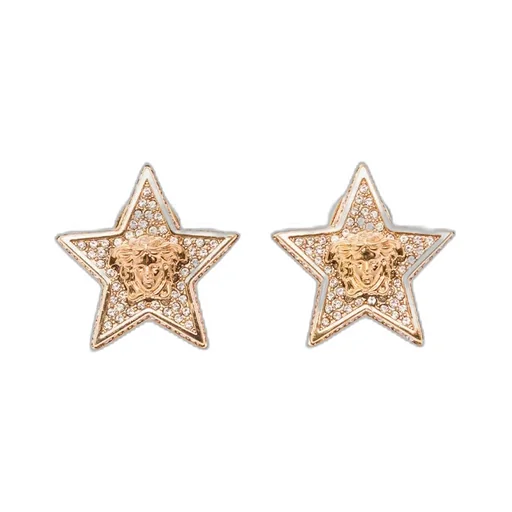Versace Embellished Star Earrings