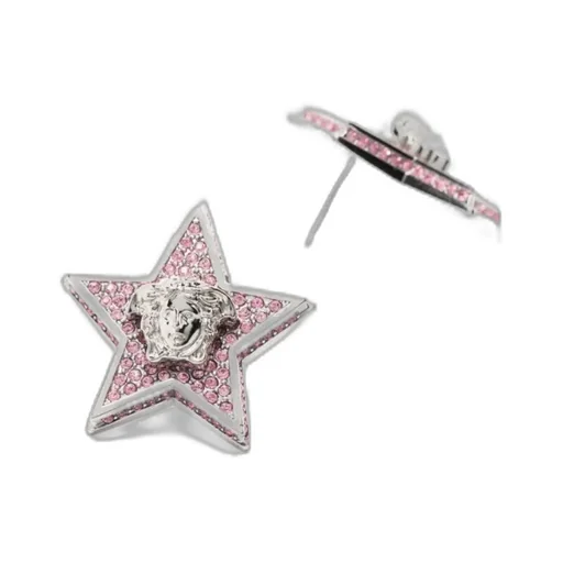 Versace Embellished Star Earrings