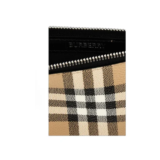 Burberry Check Printed Zipped Wallet