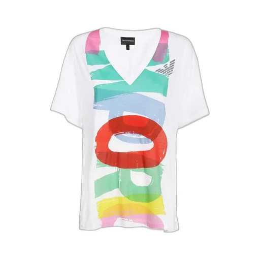 Logo-Print V-Neck T-Shirt