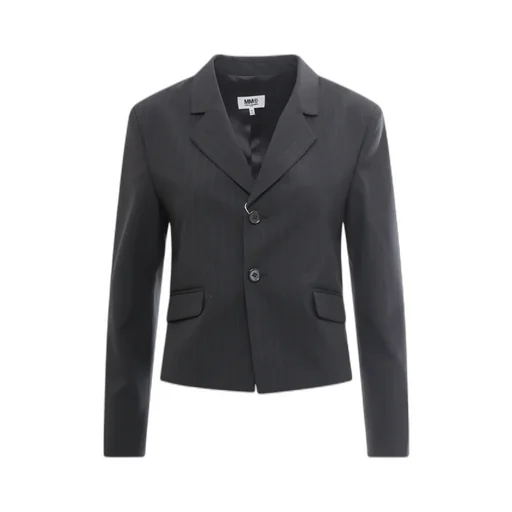Mm6 Maison Margiela Single Breasted Striped Blazer