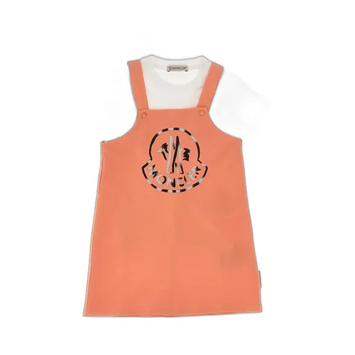 Logo-Print Press-Stud Dress