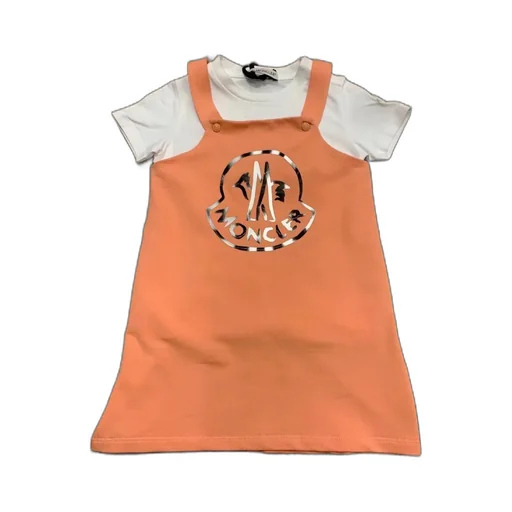 Logo-Print Press-Stud Dress