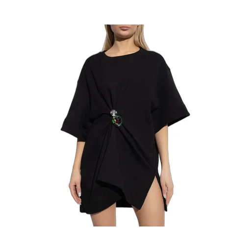 Round-Collar Short-Sleeve Blouse