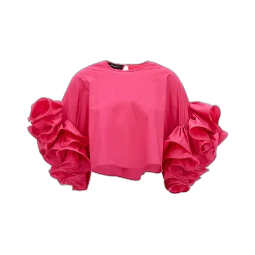 Rochas Ruffled Sleeve Top