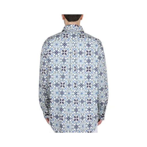 DrÔLe De Monsieur Geometric-Printed Long-Sleeved Shirt