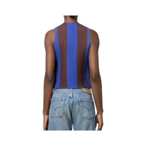 Sunnei Striped Sleeveless Tank Top