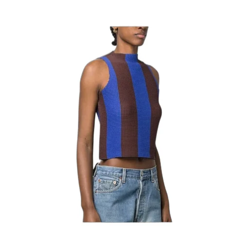 Sunnei Striped Sleeveless Tank Top