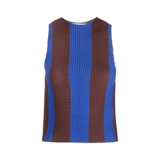 Sunnei Striped Sleeveless Tank Top