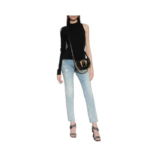 One-Sleeve Cut-Out Detailing Top